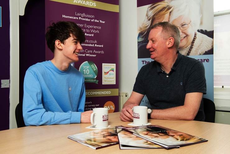 Alan Barr with son Alistair