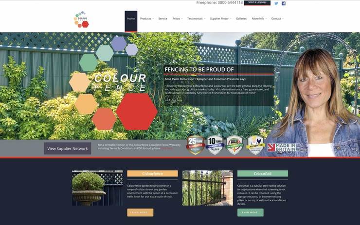 Colourfence new website