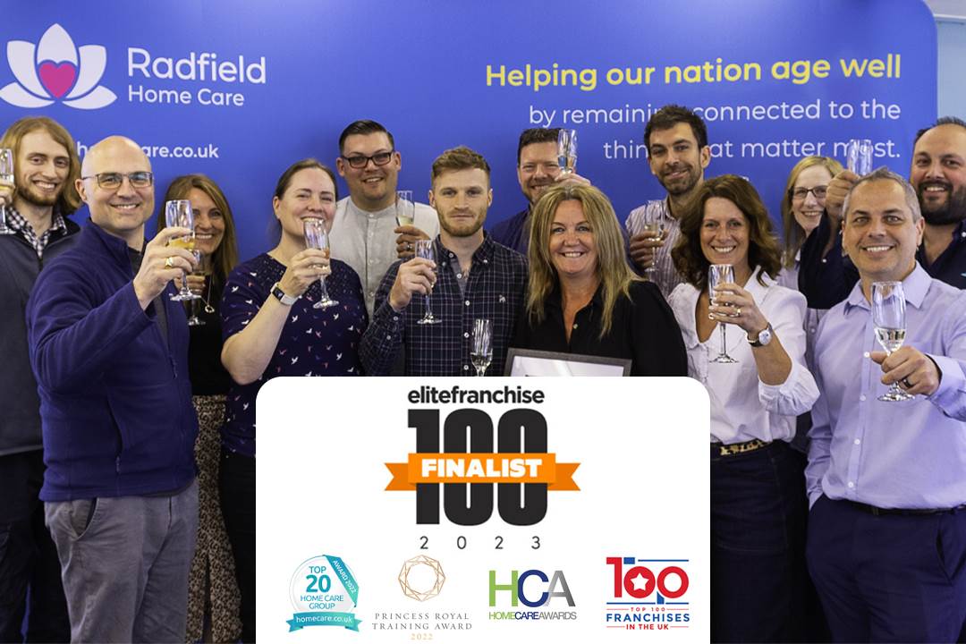 Radfield celebrate EF100 award