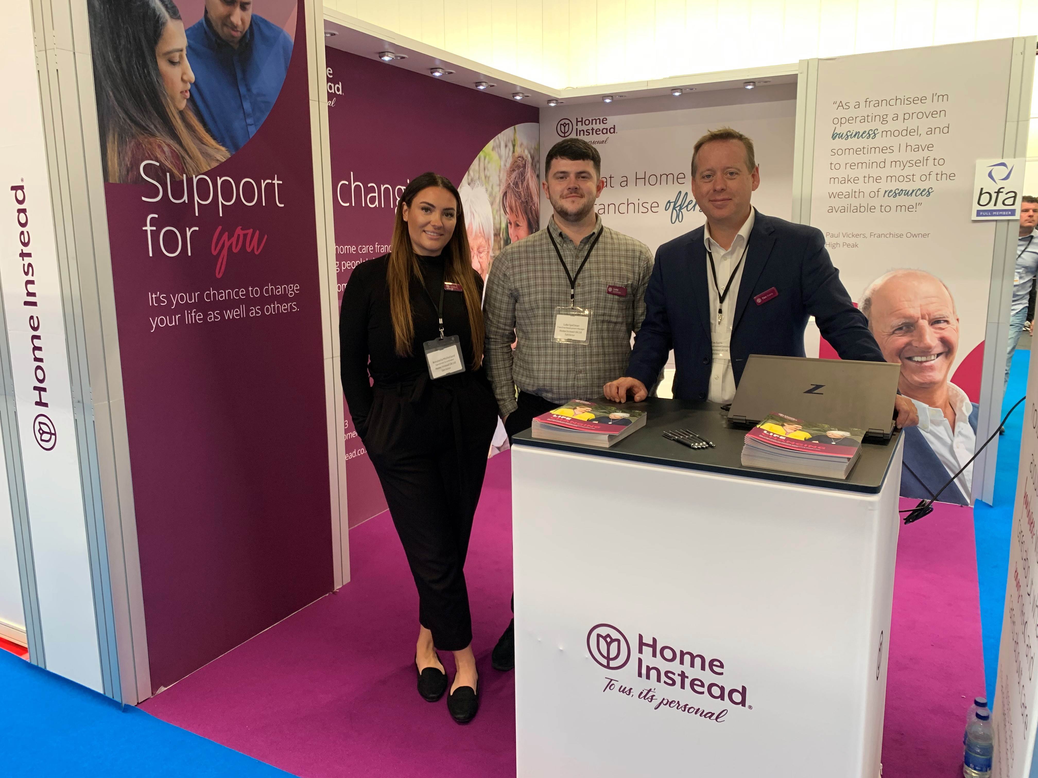 Home Instead at their stand at NFE22