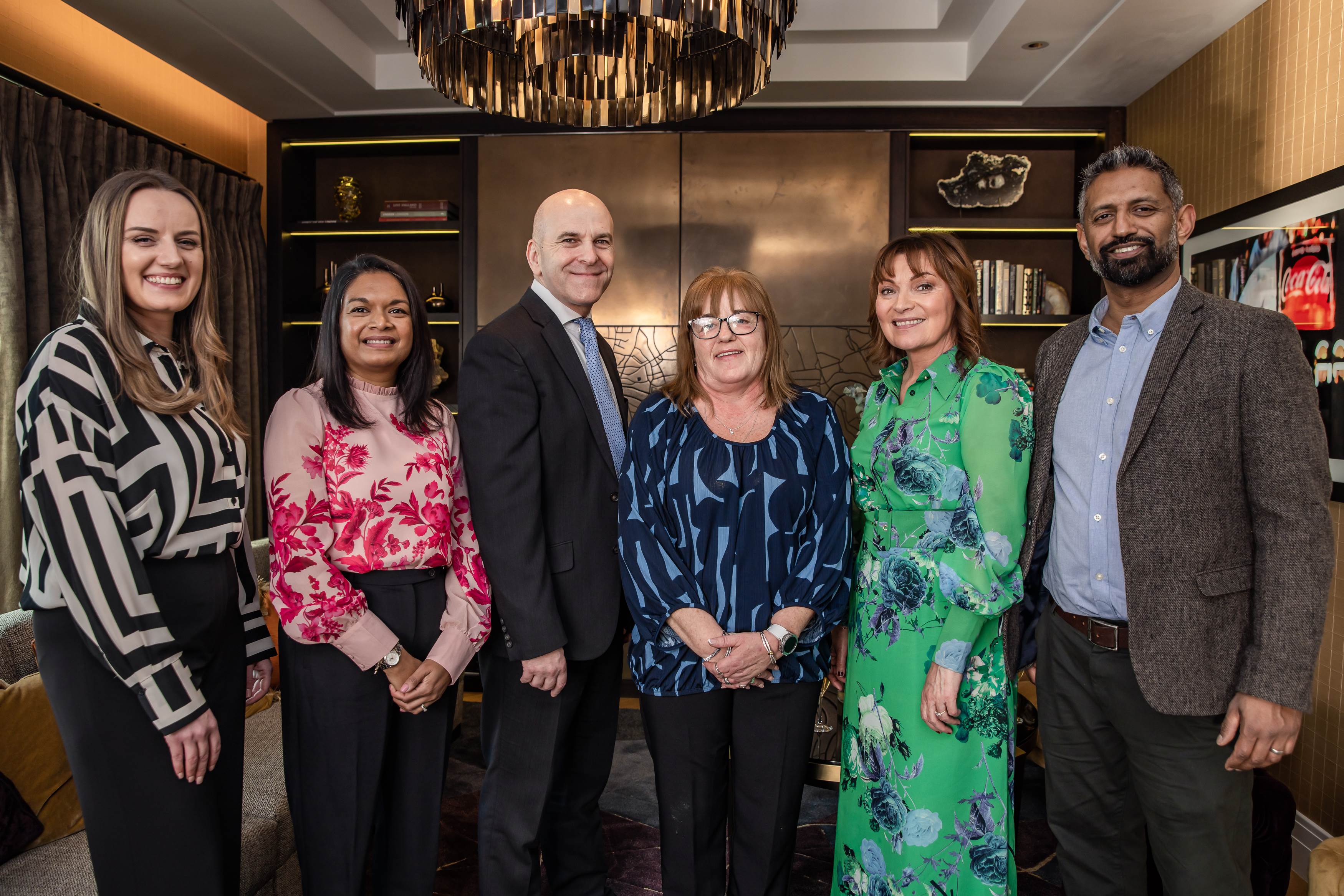 Lorraine Kelly with the Home Instead team