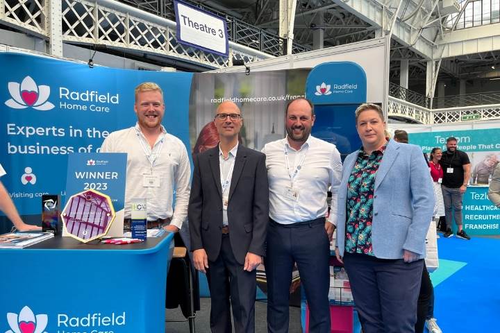 Radfield Home Care and Pip Wilkins at exhibition2023