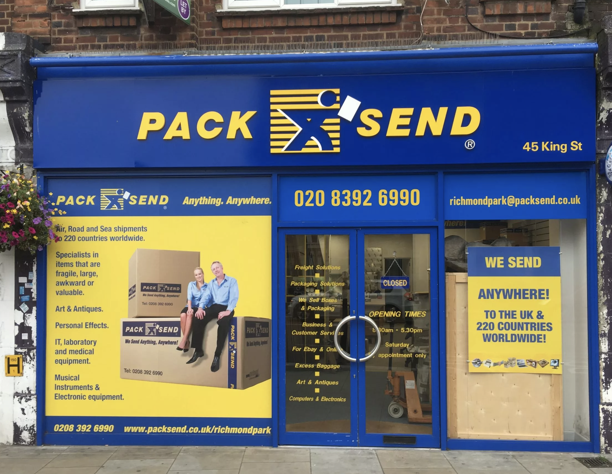 Pack & Send store UK